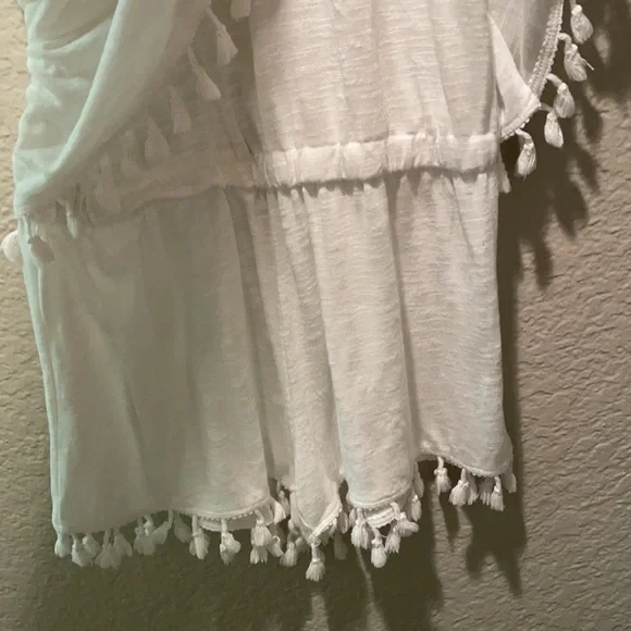 Michael Stars White Tassel Romper - Picture 2 of 4